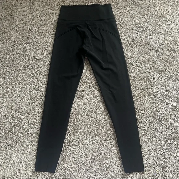{offline by aerie} black goals workout leggings with velvet striped detail - Picture 10 of 11